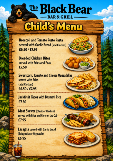Child's Menu Child's Menu